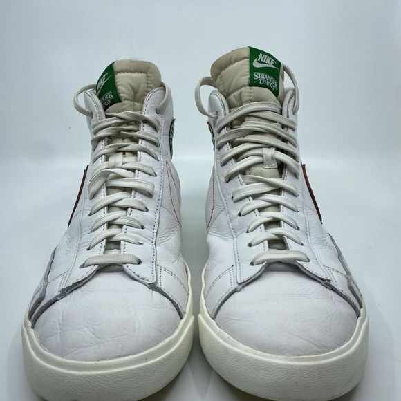 Nike Blazer Mid x Stranger Things Men’s Size 10.5 White Hawkins High Shoes - Picture 3 of 10